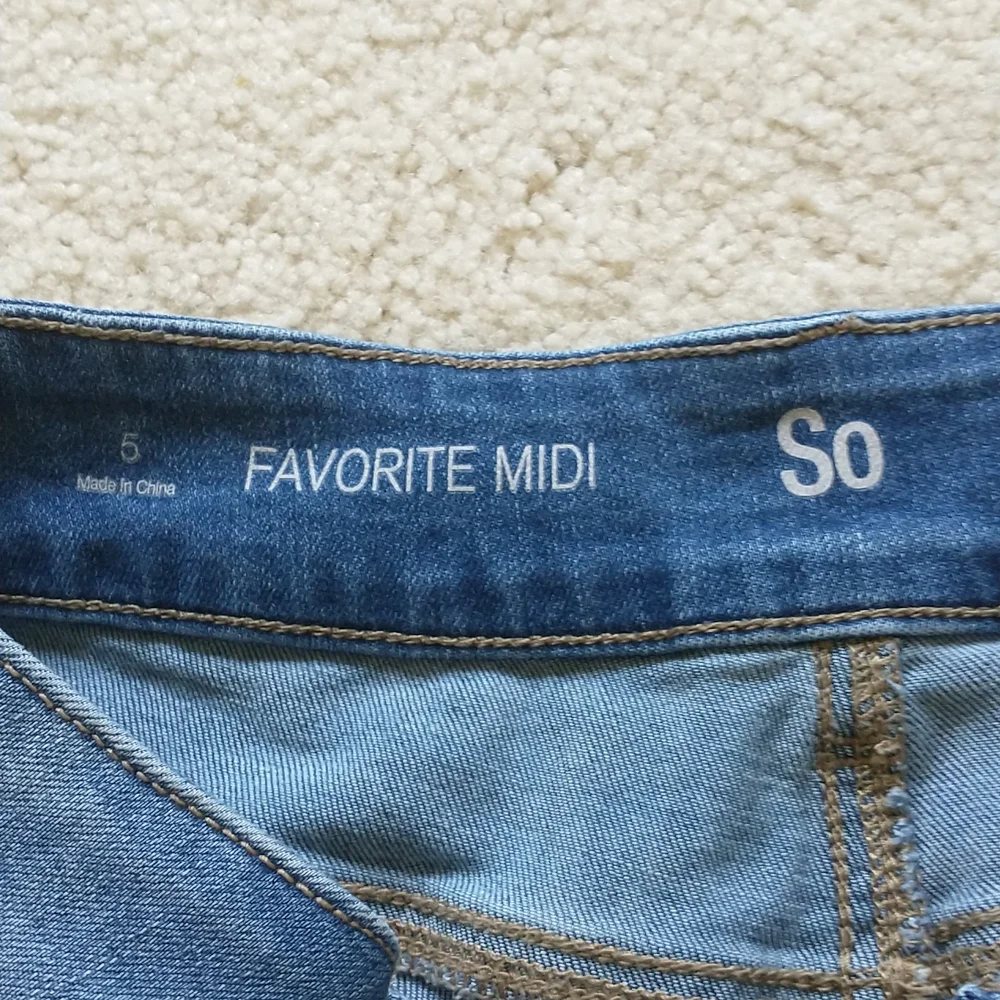 Midi Denim Shorts